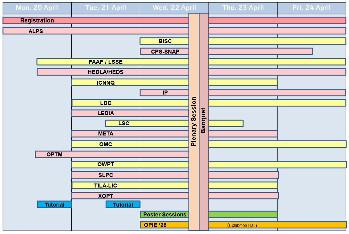 OPIC2026 Meeting Schedule