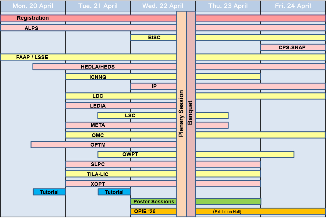 OPIC2026 Meeting Schedule